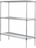 Omega 21" Deep x 24" Wide x 63" High 3 Tier Chrome Starter Shelving Unit by OmegaProductsCorporation