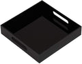 Glossy Black Sturdy Acrylic Serving Tray by KEVLANG