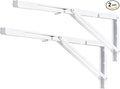 YUMORE 24 Inch Folding Shelf Brackets, Heavy Duty L Bracket, Max Load: 330lb by YUMORE