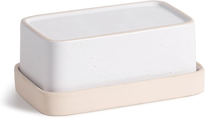 Ceramic Butter Dish with Lid，Large Butter Dish by IntoYourHouseOntoYourTable
