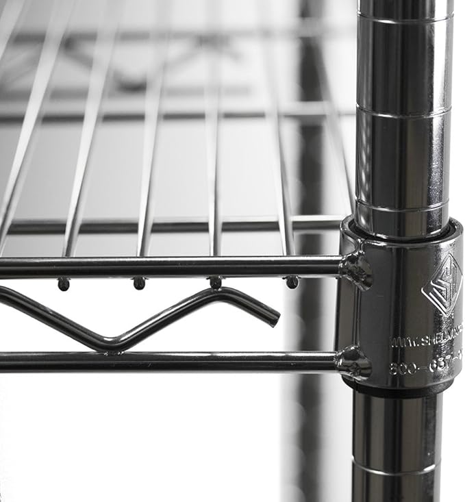 Shelving Inc. 8" d x 36" w Chrome Wire Shelving - Image 4