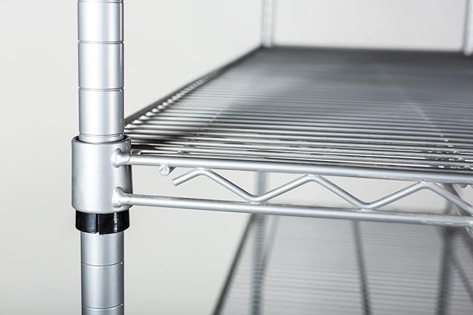 Omega 36" Deep x 60" Wide x 54" High 3 Tier Gray Starter Shelving Unit - Image 7