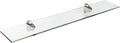 Spancraft Glass H-6x30-Brushed Steel Heron Glass Shelf, Brushed Steel by Spancraft