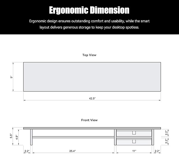 Dual‑Tier Monitor Stand Riser - Image 4