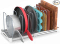 EVERIE Adjustable Bakeware Organizer Pot Lid Holder Rack by EVERIE