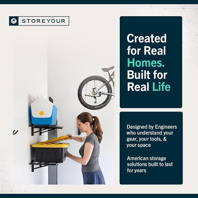 StoreYourBoard Heavy Duty Garage Shelf Wall Mount 1ft x 2ft – Wall-Mounted - Image 7