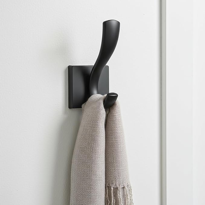 8 Pack Wall Hooks Heavy Duty Towel Robe Coat Hooks - Image 3