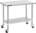 DuraSteel 30x48 NSF Stainless Steel Cart Work Table by DuraSteel