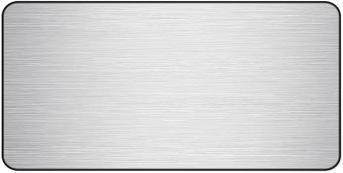 Brushed Metal Texture Desk Mat by Unknown