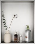 JQK Shower Niche No Tile Need, 304 Stainless Steel Recessed Shower Caddy by Homeimprovement