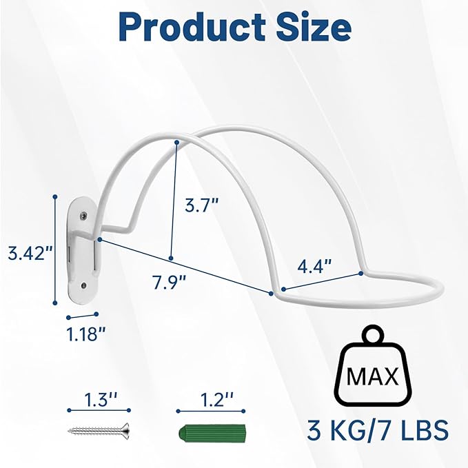 2 Pcs Helmet Rack Hanger Wall Mount Display, Helmet Holder Hooks Wall Mount - Image 5