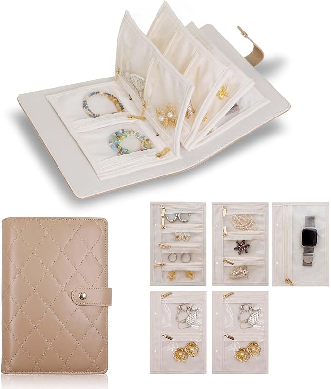 Travel Jewelry Organizer Case ， Portable Jewelry Organizers Storage Book - Image 2