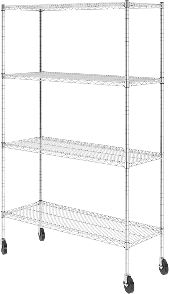 SafeRacks - NSF Certified Storage Shelves, Heavy Duty Steel Wire Unit by SafeRacks