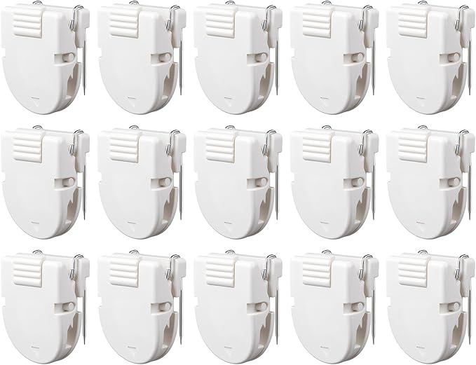 15 Pcs Cubicle Clips Plastic Cubicle Hooks by NICECRAFT