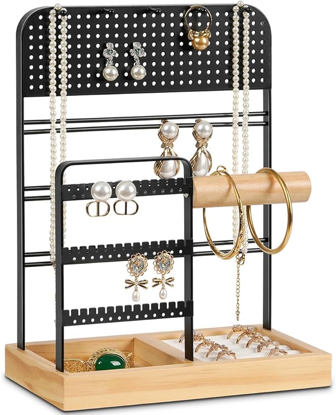 QILICHZ 5-Tier Jewelry Holder, Jewelry Organizer Stand by QILICHZ
