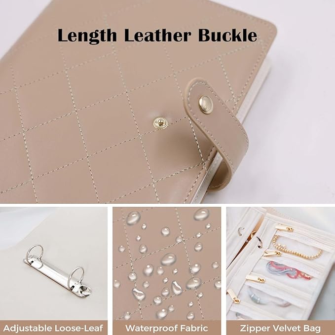Travel Jewelry Organizer Case ， Portable Jewelry Organizers Storage Book - Image 5