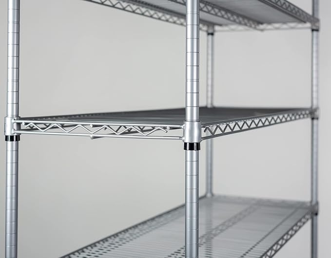 Omega 14" Deep x 72" Wide x 86" High 3 Tier Gray Starter Shelving Unit - Image 3