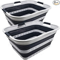 SAMMART 42L Collapsible Plastic Laundry Basket by SAMMART
