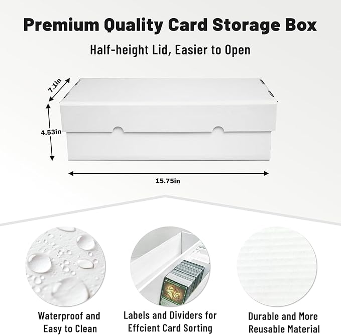 NUMINA 4 Pack 1800 Card High Capacity Storage Box - Image 3