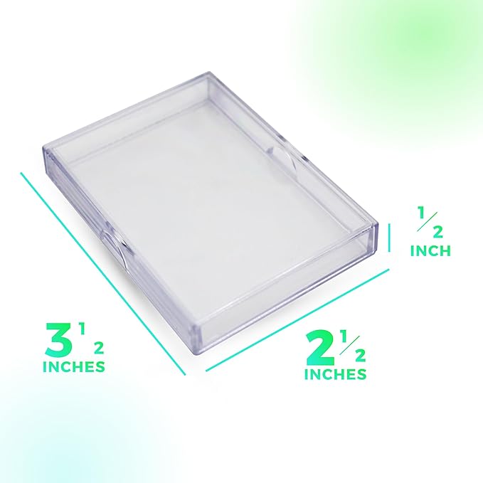 20 Pack Clear Acrylic Card Storage Boxes - Image 5