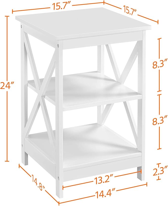Yaheetech 3 Tier Sofa Side End Table - Image 3