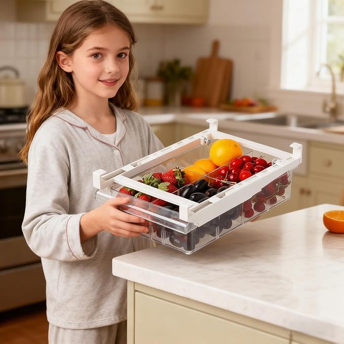 Fridge Drawer Organizer, Refrigerator Organizer Bins, Pull Out - Image 9