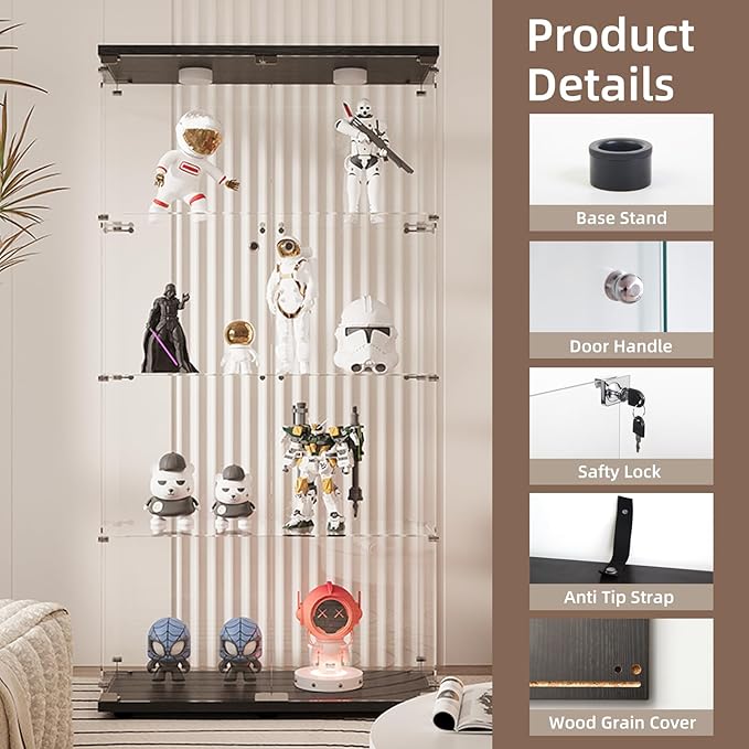 Beauty4U Glass Display Cabinet - Image 4