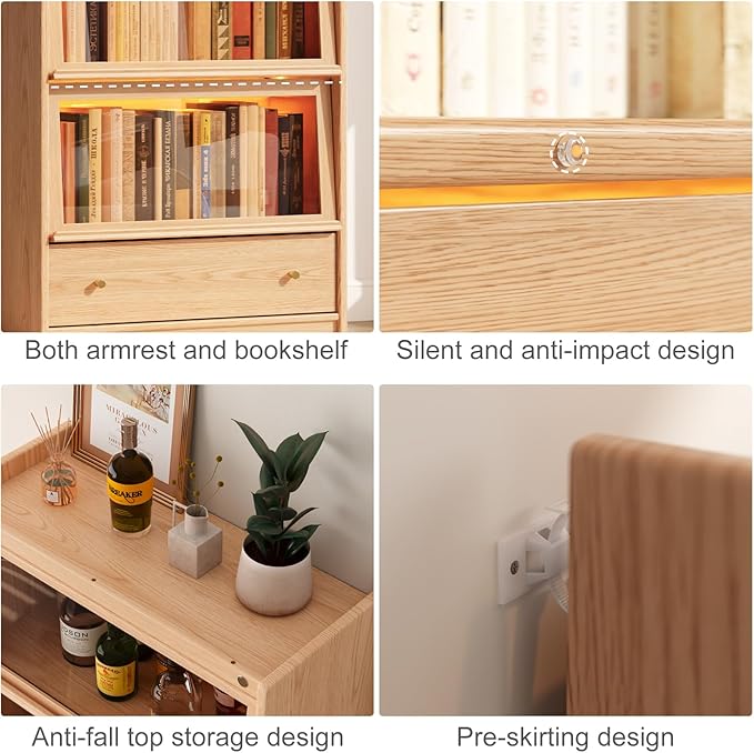 74"H Tall Soild wood Bookcase - Image 5