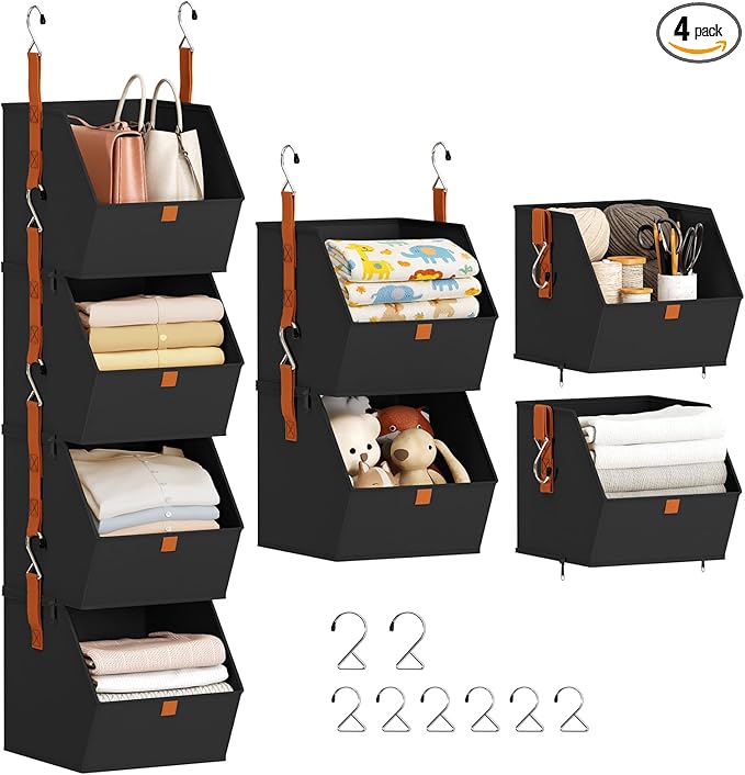 Hanging Closet Organizer 4 Tier by Homsorout