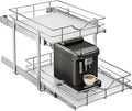 WelFurGeer 2-Tier Kitchen Cabinet Pullout Shelf and Drawer Organizer, Soft by WelFurGeer