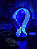 Light Up Headphone Stand with 16 Color Lights, PCB Pattern Acrylic Headset by CoolGiftMart