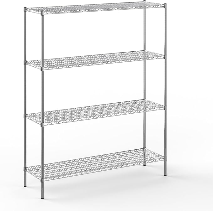 18" Deep x 60" Wide x 74" Height Wire Shelving Kit | 4-Tier | NSF Commercial by Regal+Altair