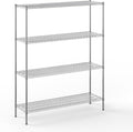 18" Deep x 60" Wide x 74" Height Wire Shelving Kit | 4-Tier | NSF Commercial by Regal+Altair