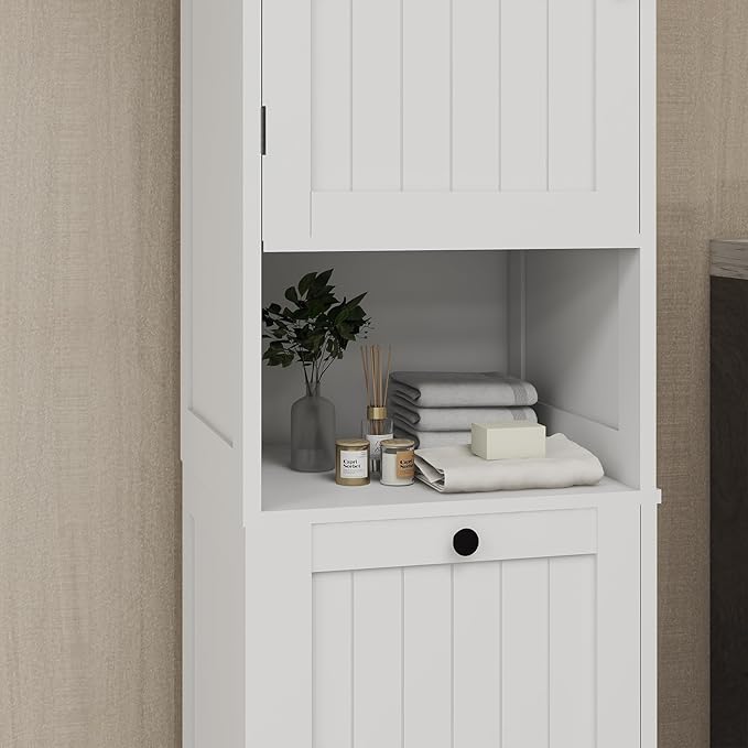 Tilt Out Laundry Hamper Cabinet, Hamper Cabinet Shelf - Image 6