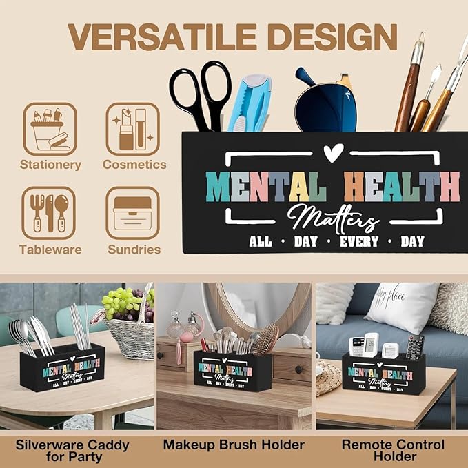 Mental Health Matters Pen Pencil Holder Organizer - Image 6