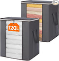 Lifewit 120L Extra Large Blanket Storage Bags, Foldable Comforter Storage by Lifewit