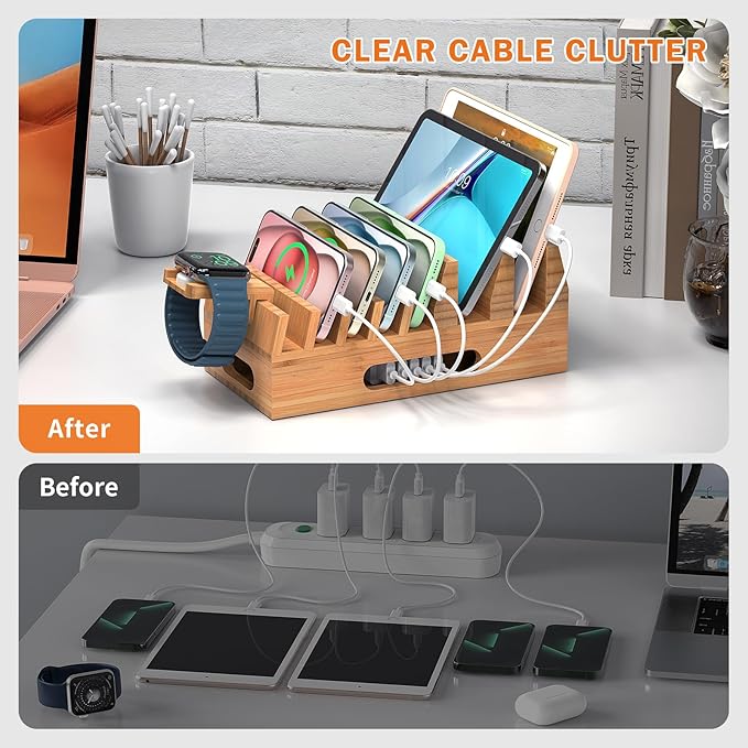 Pezin & Hulin Bamboo Charging Station Holder - Image 8