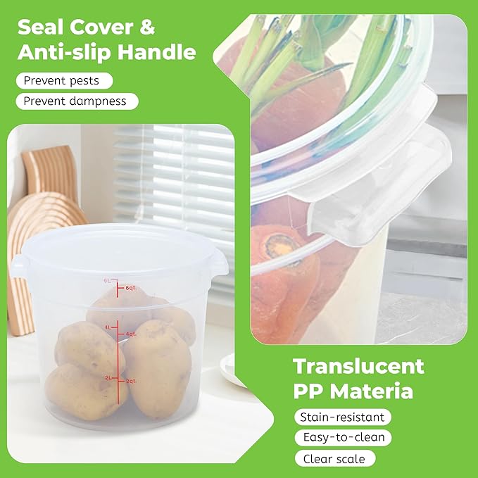 4 Pack Round Food Storage Containers - Image 5
