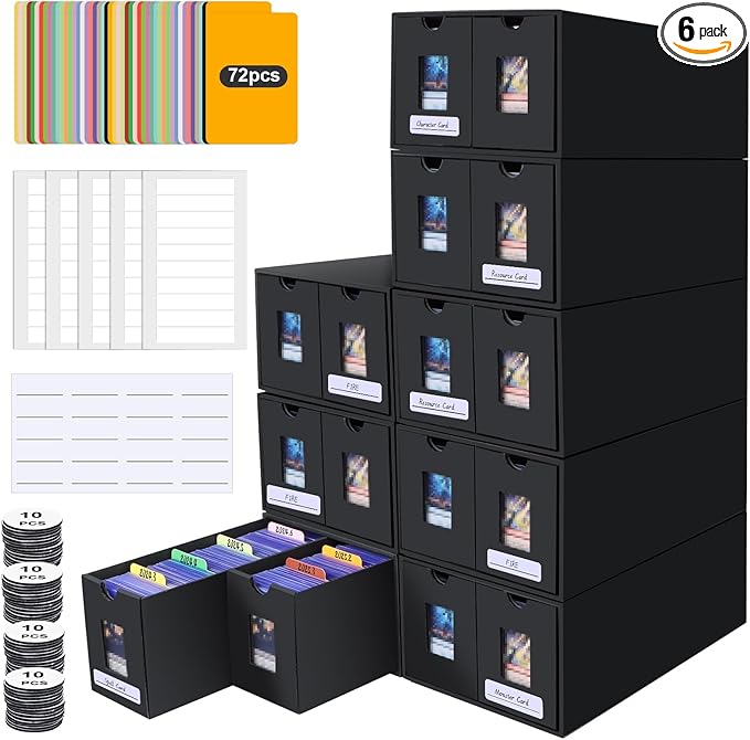 14000+ Card Storage Box, 2700+ Toploader Card Storage Box by aopule