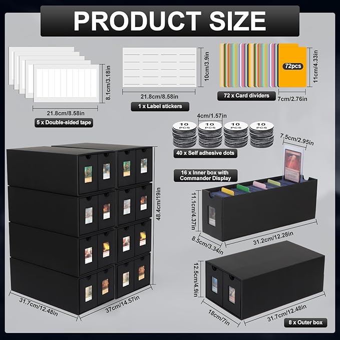 14000+ Card Storage Box, 2700+ Toploader Card Storage Box - Image 3