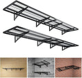 4-Pack 1.5×3.8ft Garage Wall Shelving, 18×45.6 inches Heavy Duty Wall Mounted by Dtrik