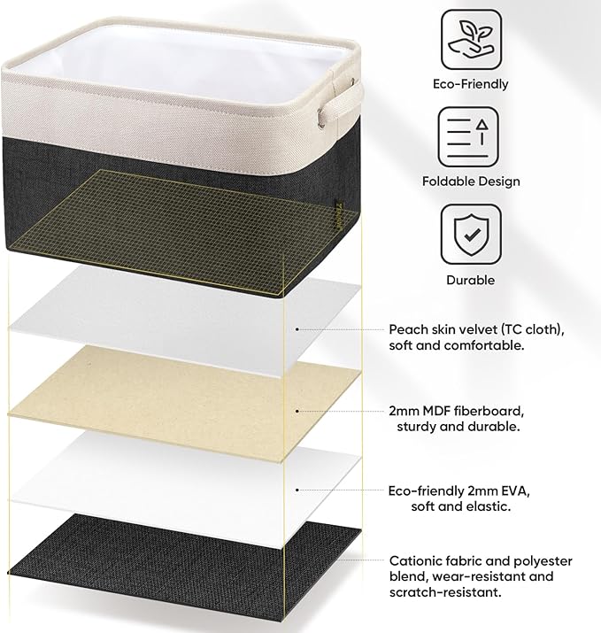 BALEINE 1 Pack Fabric Storage Bins - Image 5