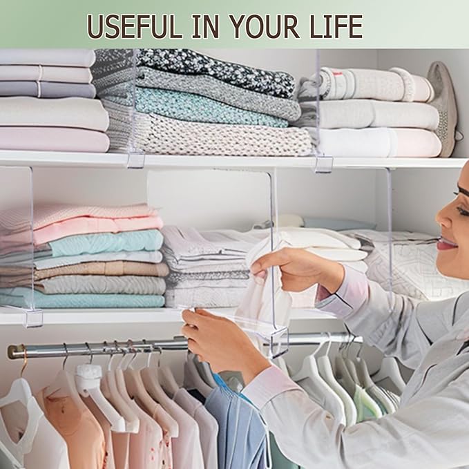 Shelf Dividers for Closet Organization - Image 2