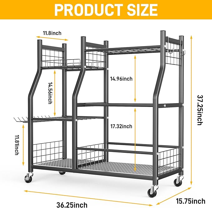 Ultrawall Garden Tool Organizer, Yard Tool Storage Rack - Image 2