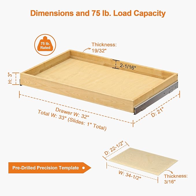 ALINE FURNITURE Pull Out Drawers - Image 3