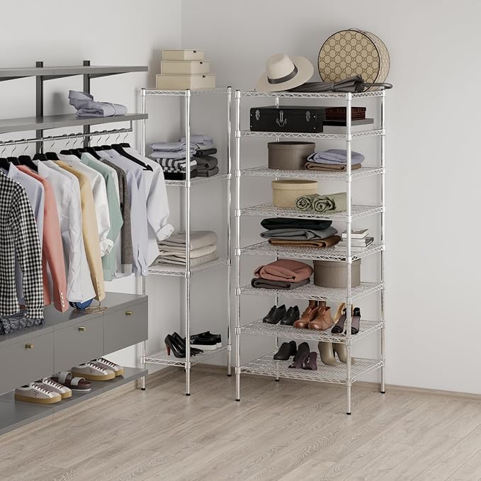 24" Deep x 30" Wide x 74" Height Wire Shelving Kit | 8-Tier | NSF Commercial - Image 5