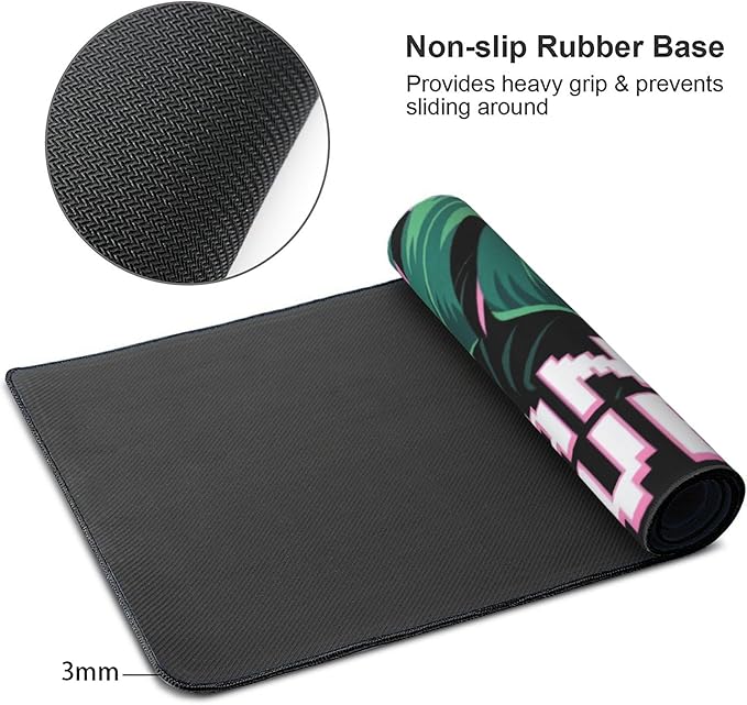 Pixel Plant Power Large Mouse Pad, Cool Gaming Desk Mat, XXL Keyboard Desk Pad - Image 4