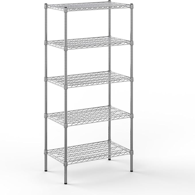 18" Deep x 30" Wide x 64" Height Wire Shelving Kit | 5-Tier | NSF Commercial by Regal+Altair