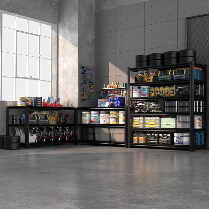 Extra Big/Large 55.12"Wide Father&I Industrial 6-Heavy-Dudy-Shelf-Rack Tall - Image 2
