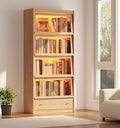 74"H Tall Soild wood Bookcase by AQIMUELE